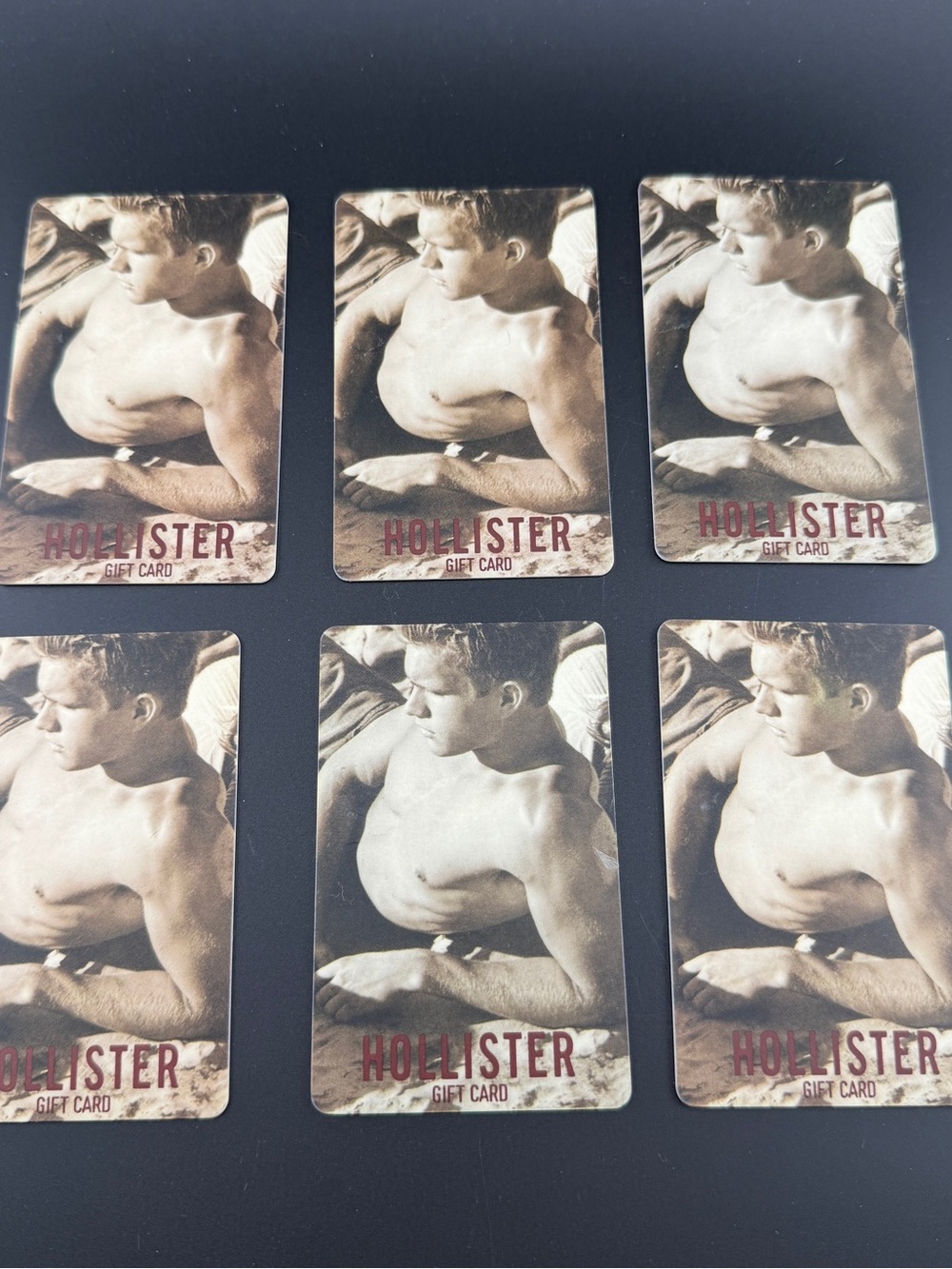 Hollister Sepia Male Photo Gift Card — Beige & Black
